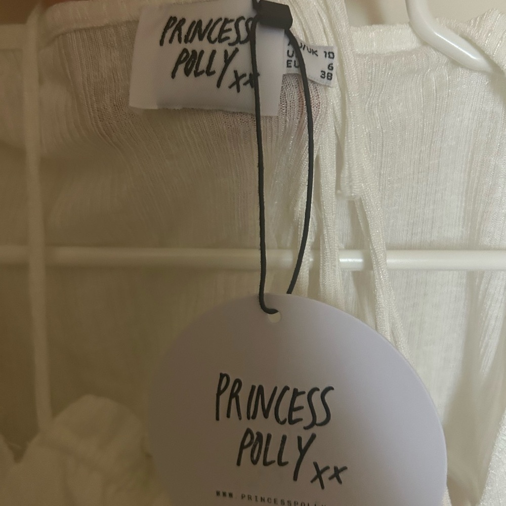 White Ruched Mini Dress - Picture 5 of 5
